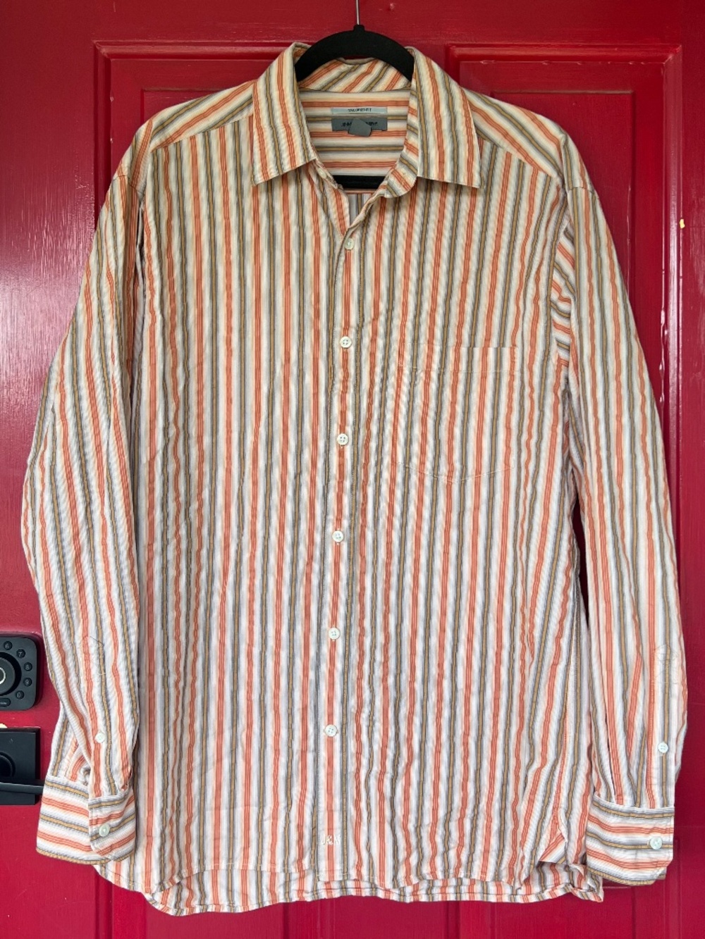 Men's Johnston and Murphy Tailored Fit Large Long Sleeve Office Business Work
